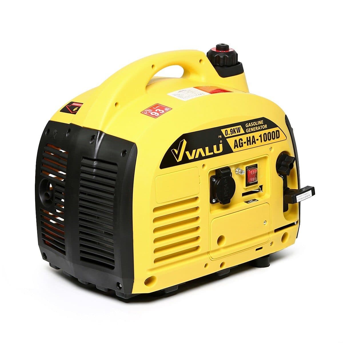 VALU เครื่องปั่นไฟเบนซิน 0.9 กิโลวัตต์ รุ่น AG-HA-1000D กำลังเครื่องยนต์ 2 แรงมา ขนาดกระบอกสูบ 63 มล. ถังน้ำมัน 25 ลิตร (แวลู)