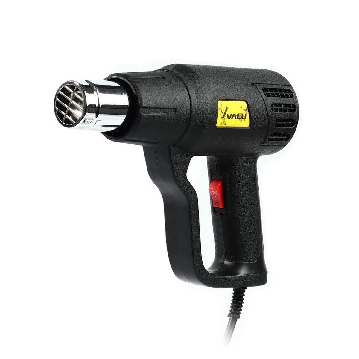 VALU เครื่องเป่าลมร้อนไฟฟ้า กำลังไฟ 2,000 วัตต์ อุณหภูมิ 350-600°C รุ่น 85A1 การไหลของอากาศสูงสุด 500 ลิตร/นาที ปรับความร้อนได้ 2 ระดับ (แวล
