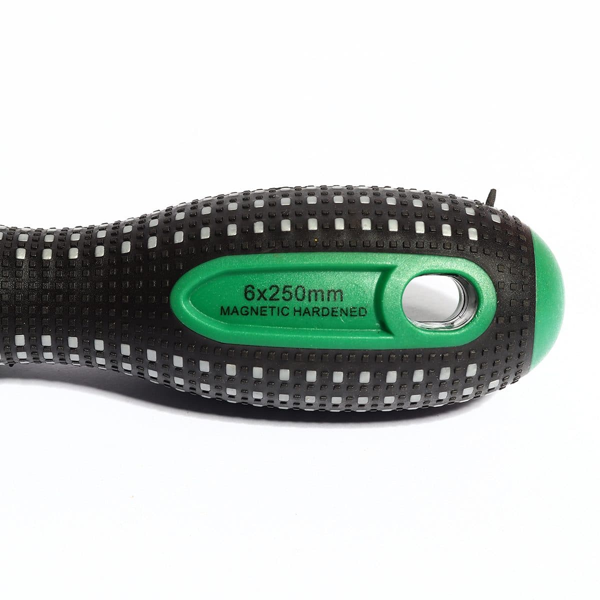 ไขควงแกน 6X250MM 10" ปากแบน ด้ามยาง (-)