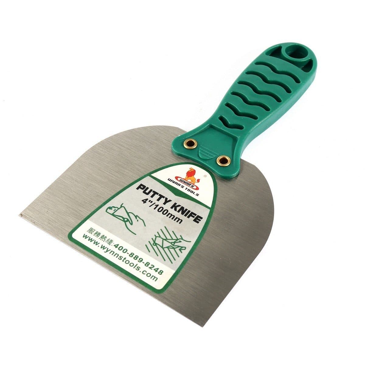 W0625F เกียงโป้วสีด้ามพลาสติก 4"