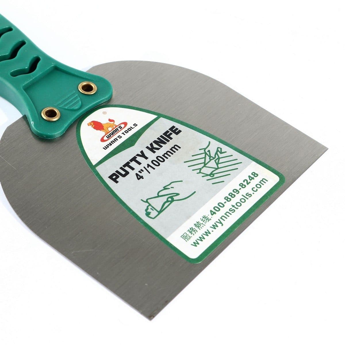 W0625F เกียงโป้วสีด้ามพลาสติก 4"