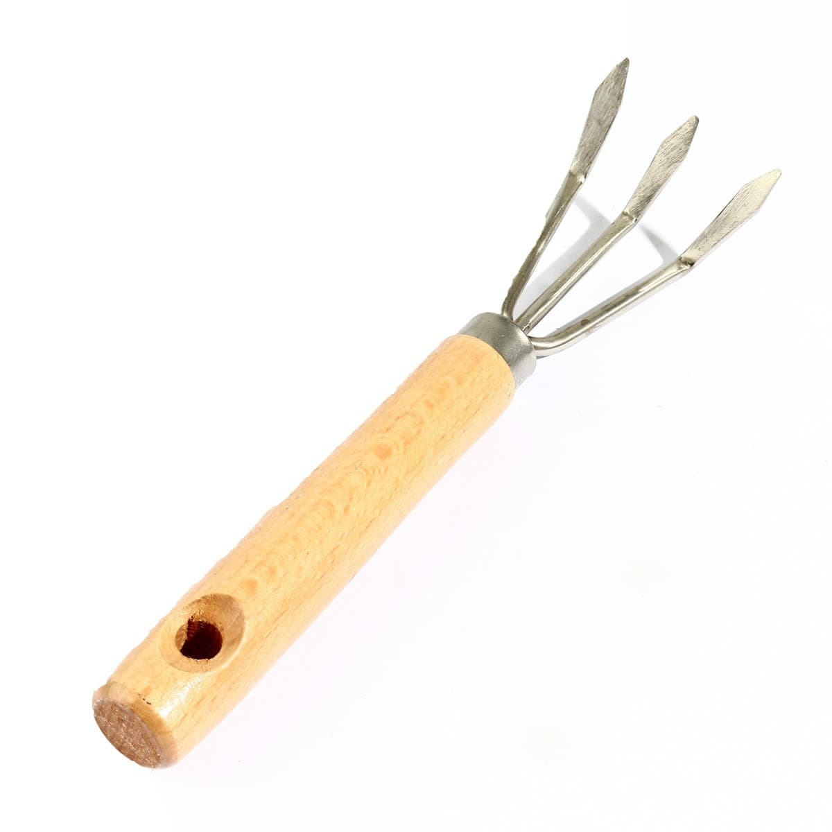 W0694 คราดพรวนดินด้ามไม้