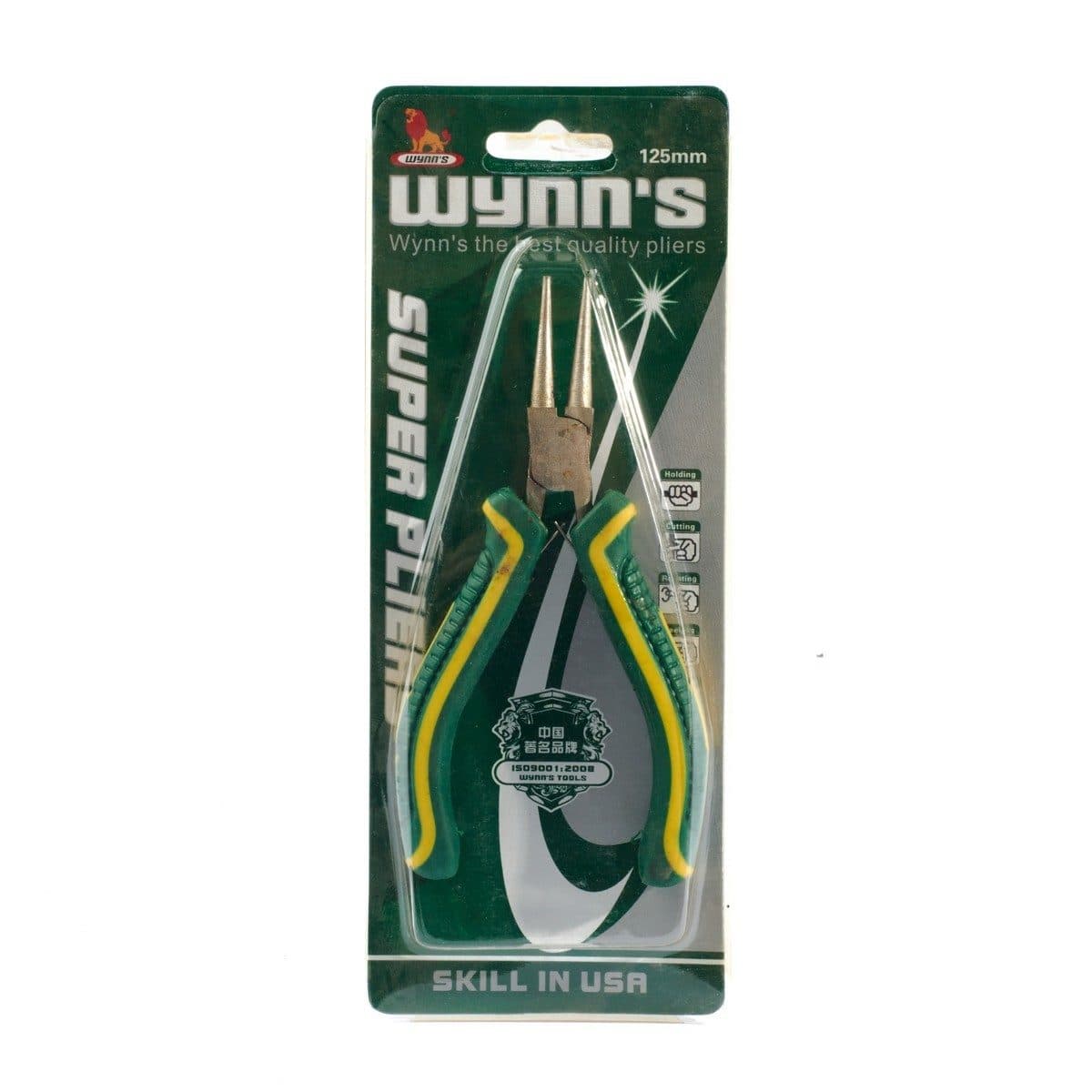 W106P คีมปากแหลม 6" ด้ามบ่าเหลือง