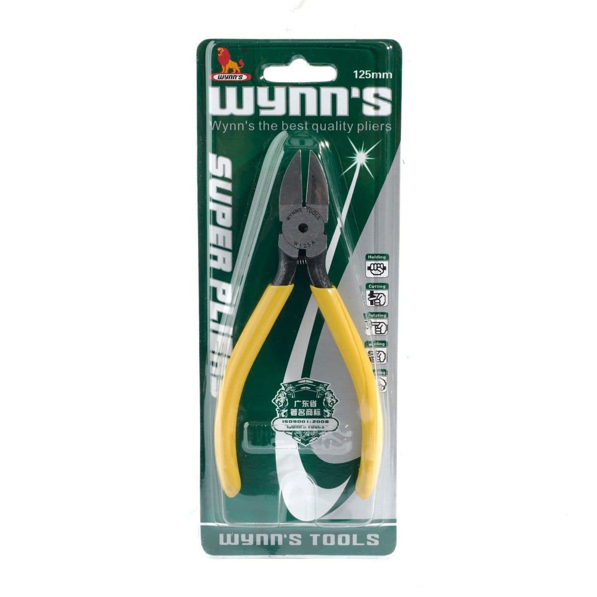 W125A คีมปากแบนมินิ 5" ด้ามเหลือง