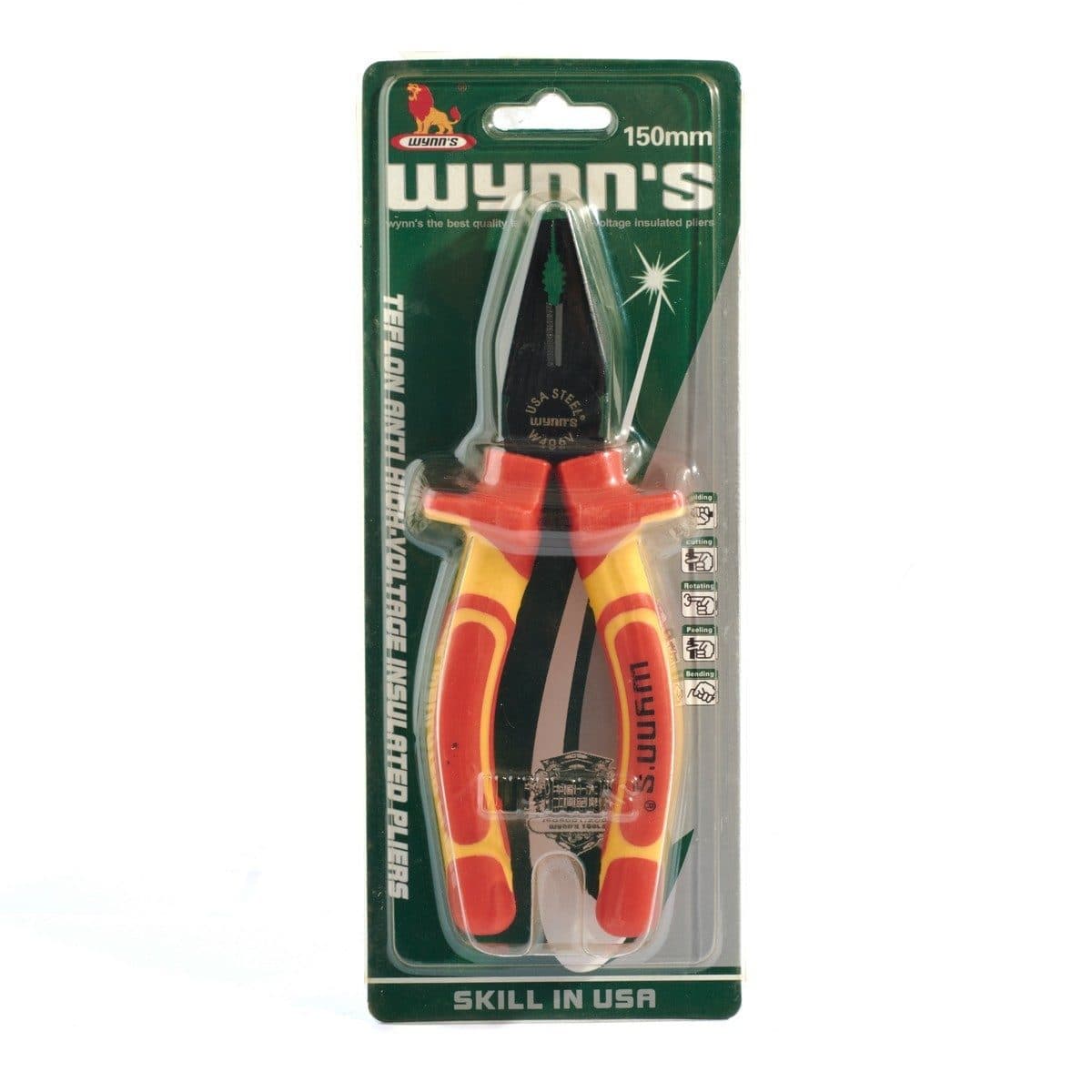 W406V คีมปากจิ้งจกไฟฟ้ารงดันสูง 6"